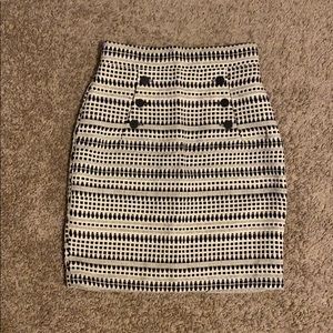 Black and white skirt